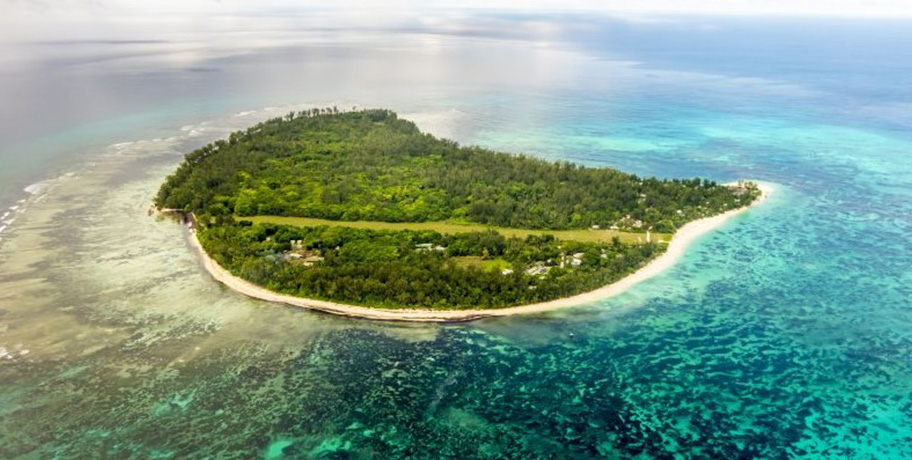 Denis Island Aerial Seychelles Denis Island Luftaufnahme Drohne
