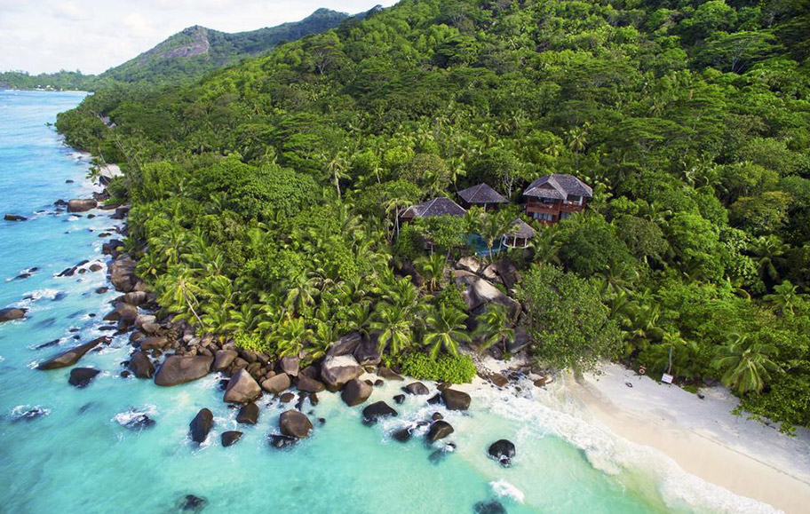 Luxushotel Hilton Seychellen Hilton Labrize Aerial