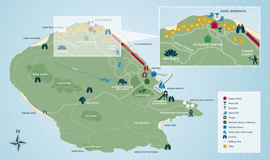 Fregate Island Private Karte Karte Fregate Island