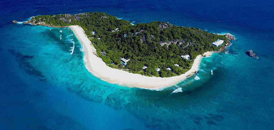 Cousine Island Seychellen Luftaufnahme Cousine Island Aerial