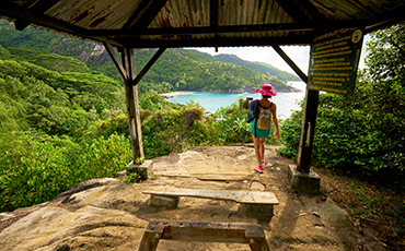 Seychellen Trekking Frau 